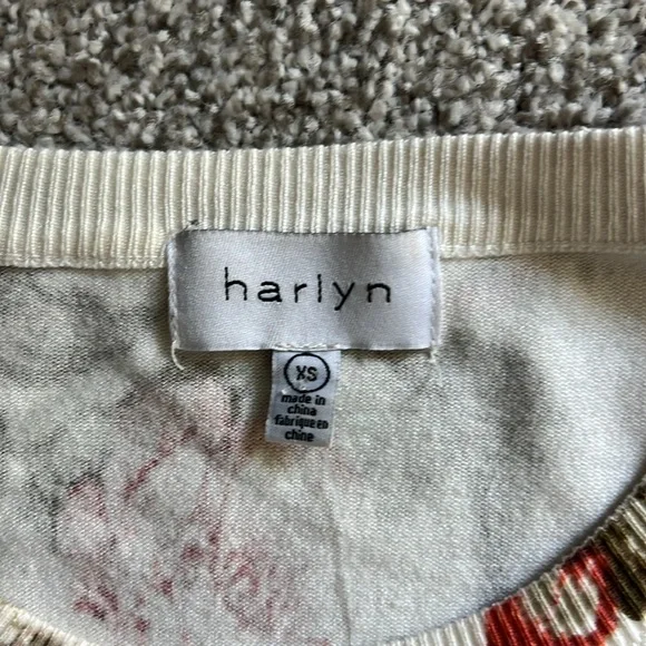 Anthropologie Harlyn Ruffled Floral long
Sleeve Sweater - Picture 6 of 7